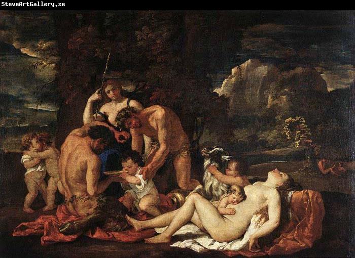 POUSSIN, Nicolas The Nurture of Bacchus